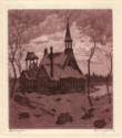Nicholas Hornyansky (1896 - 1965)
Afterglow (Christmas card)
etching and aquatint on paper
o…