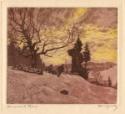 Nicholas Hornyansky (1896 - 1965)
Homeward Trail (Christmas card)  c.1946
etching and aquatin…