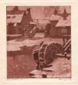 Nicholas Hornyansky (1896 - 1965)
Silent Wheels (Christmas card)
aquatint on paper
open: 19.…