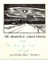 Thoreau MacDonald (1901 - 1989)
The Seasons Greetings  
photomechanical print 
15.3 x 12.2 c…