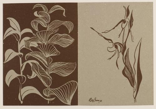 Roloff Beny (1924 - 1984)
Holiday Greetings  
screen print on grey flecked paper
open: 16.1 …