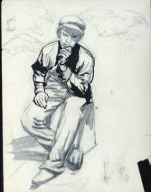 Untitled (seated man)