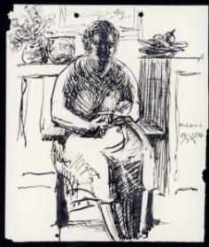 Untitled (seated woman)