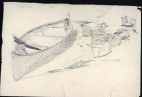 Untitled (canoe and supplies)