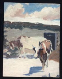 Untitled (two cows)
