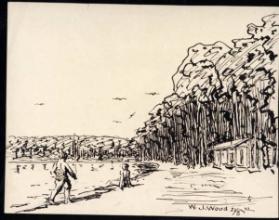 Untitled (landscape with figures)