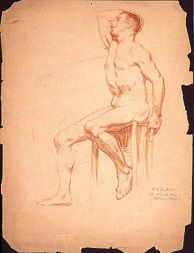 Untitled (male nude study)