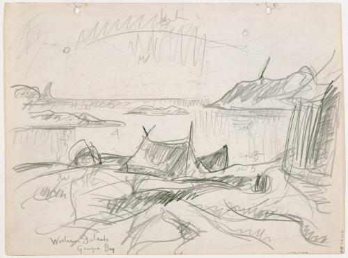 Western Islands Georgian Bay (R); Untitled (rocks on shoreline) (V)