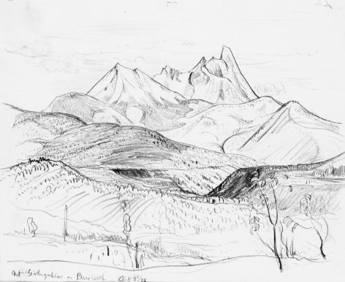 Mt. Gitsegyukla on the Upper Skeena River, B.C.