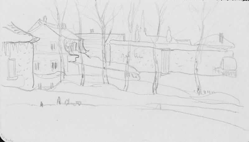 Baie St. Paul (R); Untitled (old house with single dormer) (V)