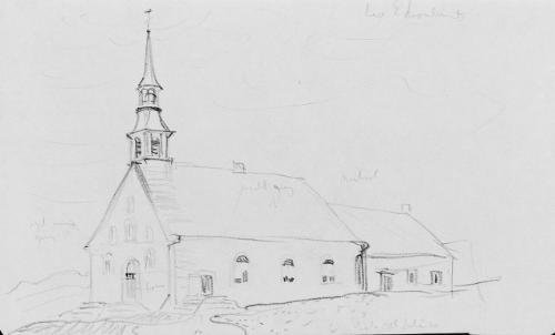 Study of a Church (Les Eboulements)