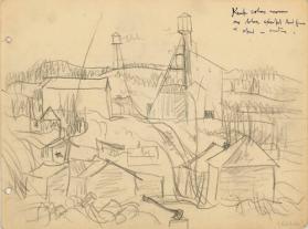 Untitled (town/lumbercamp - Red Lake?) (R); Untitled (town/lumber mill-Red Lake?) (V)