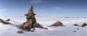 Inuksuk upigijaugialik (an inuksuk that must be venerated) in the Dorset area, southwest Baffin…