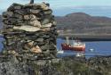 Sealift supply ship. 
Cape Dorset, Southwest Baffin Island, Nunavut, 1989

The Norman Hallen…